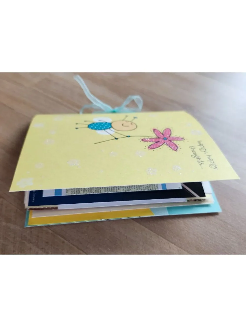 Happy Thoughts Junk Journal Handmade 60 pages